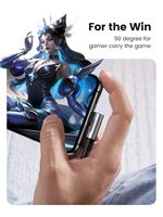 Kabel Data USB-C UGREEN US334 Pengisian Cepat Sudut Kanan 90 Derajat Tipe A ke Tipe C dengan Selubung Nilon untuk Power Bank