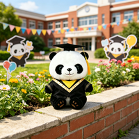 Peluche Panda Personnalisée pour la Remise des Diplômes, Jouet en Peluche Animal Panda Pas Cher, Vente en Gros de Peluches Panda pour la Remise des Diplômes