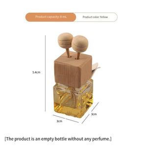 Oferta Especial: Mini Difusor de Perfume Portátil para Coche, de <span class=keywords><strong>Vidrio</strong></span> Cuadrado de 8ml, <span class=keywords><strong>con</strong></span> Clip para Ventilación y Tapa de Rosca - Product Image 5