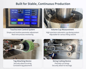 Máquina Automática para Empacar Bolsitas de Té para Pequeñas Empresas, con Hilo y Etiqueta - Product Image 5