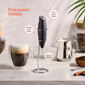 Wholesale Handheld Electric Milk Frother Latte Battery Operated Handheld Milk Frother - Product Image 6