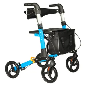 BQ1002B 2023 New Design aluminum Lightweight Rollator Walker with Seat for Disabled Elderly People