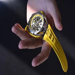 Montre chronographe mécanique Affichage analogique Cadran en cristal Boîtier en acier inoxydable Mouvement automatique Affiné pour les professionnels - Product Image 5