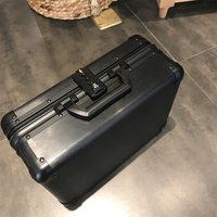 Valise de transport rigide en aluminium sur roulettes personnalisée pour équipement, mallette de transport d'instruments en aluminium durable avec mousse