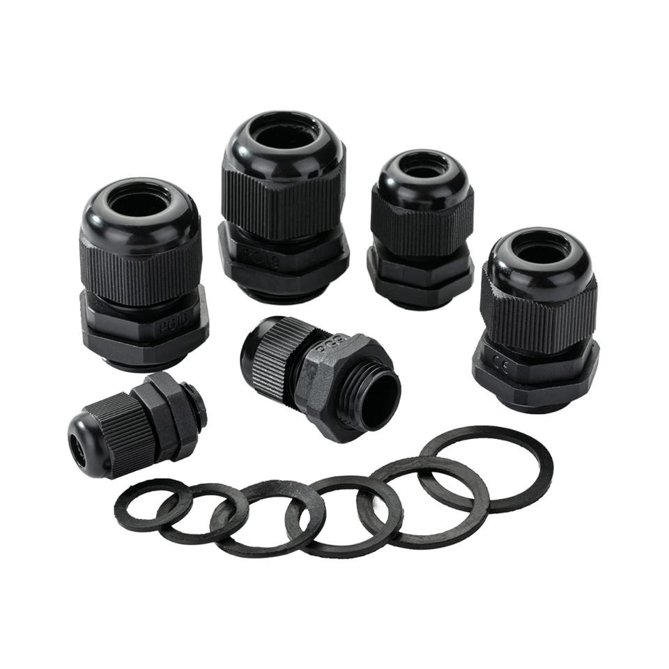 M20 Series IP68 Cable Gland Lock Nut Big Size Nylon PA66 Cable ...