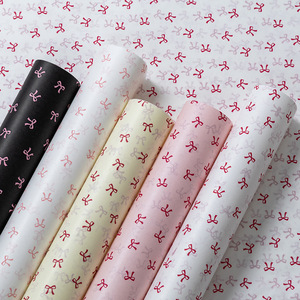 Large Decorative Art Paper with Cute Bow Knot Design for Gift Wrapping Flowers Bouquets and Home Decoration Cute Paper Crafts