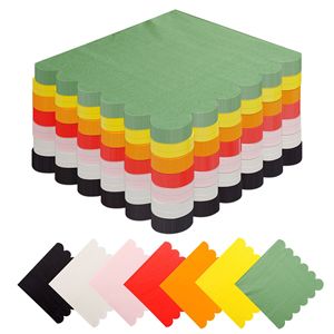 Disposable Birthday Party Napkins Square 250mm Multi Color Lace Design For Hotels Restaurants - Product Image 1