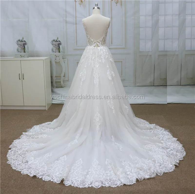 Hot sale big skirt with french lace newest bridal gowns 2022