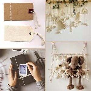 Cordon en <span class=keywords><strong>macramé</strong></span> tressé enduit, diamètre 2 mm, longueur personnalisée, ficelles d'emballage naturelles, ficelles de boulanger, ficelles beige pour emballage, boucherie, pâtisserie, artisanat - Product Image 4