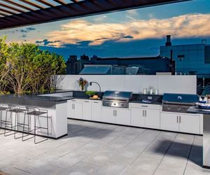 Cuisine extérieure modulaire moderne sur mesure pour une installation facile pour salle à manger, appartement, centre commercial, cave à vin, hôpital, villa - Product Image 4