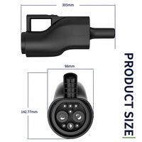 Adaptateur de charge DC pour véhicules électriques GBT vers NACS 250A, IP54, contacts argentés, vente en gros, directement de l'usine pour l'alimentation des flottes