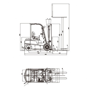 Made in China New Energy Lithium Battery 1tons 3 Tons 2 Tons New Type of Handling Vehicle Electric Forklift - Product Image 2