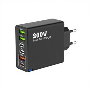 อะแดปเตอร์และเครื่องชาร์จแบบเต็มกำลัง 200W รองรับ PD และ QC 3.0 หลายพอร์ต - Product Image 6