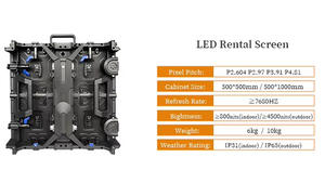 Écran vidéo LED mural intérieur/extérieur P3.9/P2.9/P2.604 Never Black 4K 8K étanche pour événements religieux et location de scène - Product Image 3