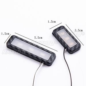 Lumières LED décoratives pour l'intérieur de la voiture, lampe d'ambiance universelle pour voiture, éclairage de la poignée de porte intérieure, 4 pièces/ensemble, 12V - Product Image 2