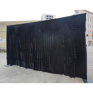 Stand de exhibición portátil de aluminio con estructura de tubos y cortinas para eventos - Product Image 2