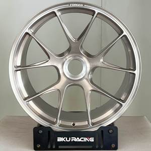 Rines de Aleación Forjados Personalizados Bku 5x130 de 19, 20 y 21 Pulgadas para <span class=keywords><strong>Porsche</strong></span> con Bloqueo Central, <span class=keywords><strong>911</strong></span> <span class=keywords><strong>GTS</strong></span> 992 991 997 GT2 GT3 RS 718 GT4 - Product Image 3
