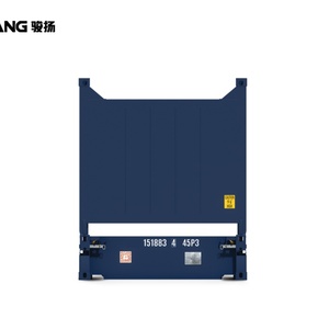 Conteneur plat pliable 40 pieds en acier Corten robuste pour transport maritime, modèle 40HC, avec extrémités murales - Product Image 3