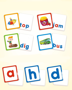 CVC Word Builder Magnetic Sight Wortspiele mit Karteikarten passend zum Buchstaben lese-und Rechtschreib spiel - Product Image 3