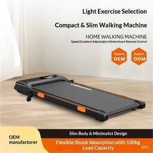 Caminadora Doméstica con Absorción de Impactos, Caminadora Plegable Pequeña y Plana, Equipo de Ejercicio Físico Eléctrico para Interiores, Silencioso y de Velocidad Ajustable - Product Image 2