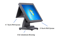 Sistema POS táctil de escritorio de 15 pulgadas Caja registradora Todo en una Máquina POS Pedido móvil Terminal POS Fabricante de hardware
