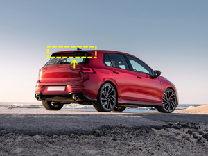 De fibra de carbono trasero Spoiler de techo para Volkswagen <span class=keywords><strong>Golf</strong></span> MK8 <span class=keywords><strong>GTI</strong></span> R 2021-2022 - Product Image 3