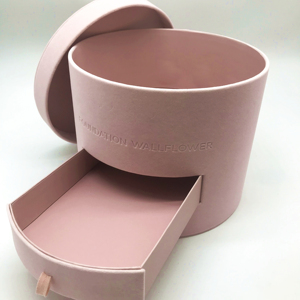 Caja <span class=keywords><strong>de</strong></span> Regalo <span class=keywords><strong>de</strong></span> Lujo Roja para Joyería, Chocolate, Flores Preservadas, Caja Cilíndrica <span class=keywords><strong>de</strong></span> Terciopelo <span class=keywords><strong>con</strong></span> Cajón - Product Image 4