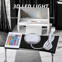 Lampe de base LED USB pour imprimante 3D, lampe circulaire Bambu Lab Light Kit 001 RGB blanc chaud ultra-mince, éclairage de surface moderne
