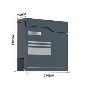 Boîte <span class=keywords><strong>aux</strong></span> <span class=keywords><strong>lettres</strong></span> murale OEM mini, armoire de rangement extérieure de Noël, boîte d'emballage étanche et antirouille pour jardin - Product Image 3