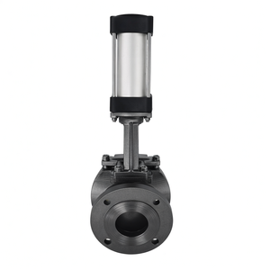 Vanne à guillotine de type bride COVNA, vanne à guillotine pneumatique en acier inoxydable de 4 pouces, vanne à guillotine pour boues - Product Image 2