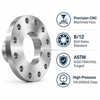 Brida Ciega de Acero Inoxidable 304 Directa de Fábrica para Prueba de Presión, Certificada ISO 9001, ASME B16.5 CL150 RF NPS 1/2-24
