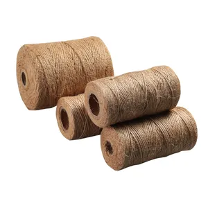 High Quality Jute 3 Ply Twine 100% Jute Baler Twine Rope For Gift Packaging