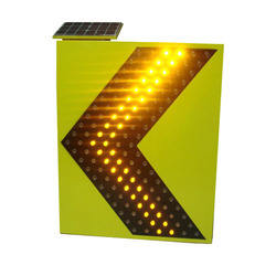 Solare AC alimentato <span class=keywords><strong>LED</strong></span> lampeggiante direzione della freccia chevron segno traffico stradale <span class=keywords><strong>led</strong></span> segno - Product Image 4