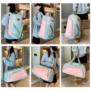 Custom Multifunctional Waterproof Gym Travel <b>Backpack</b> Duffel Bag Weekender Overnight Short Trip Fashionable Zipper Independent - Product Image 2