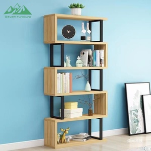 Estantería Industrial Geométrica en Forma de S Wayon, Estantería Abierta para Exhibición, Almacenamiento, Biblioteca - Product Image 5