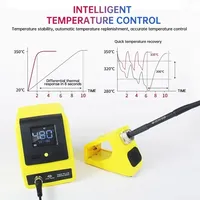Station de soudage numérique à température constante OSS T210 Plus, 3 embouts, soudage de circuits imprimés, mise en veille automatique, chauffage en 2 secondes, 110V-240V