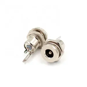 Soket jack daya dc 2.1mm 5.5mm, adaptor colokan daya dc