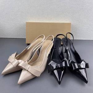 Chaussure Femme Talon Bow New Fashion on Fashion Sexy Mules <b>Shoes</b> Stiletto Heels for Ladies - Product Image 3