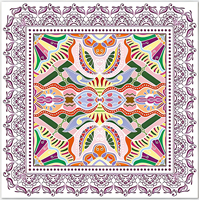 Tapis de jeu de mahjong américain à motif floral rose, tapis de jeu de mahjong carré antidérapant et insonorisant pour jeux de table