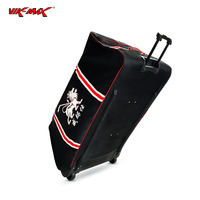 Sac de voyage à roulettes haute capacité avec poignée rétractable pour équipement de gardien de but adulte pour le hockey sur glace