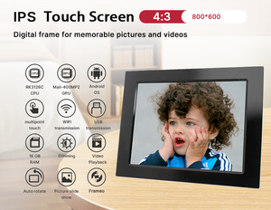 Bán buôn từ wifi điện tử khung ảnh kỹ thuật số màn hình cảm ứng với video phát lại vật liệu nhựa cho quảng cáo - Product Image 5