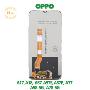 Schermo LCD Touch Screen Nero Senza Cornice per Telefoni Cellulari Oppo A17/A18/A57/A57s/A57e/A77/A58 5G/A78 5G - Product Image 3