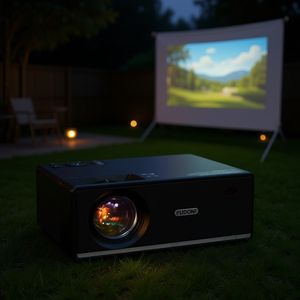 Proyector para Exteriores FUDONI, 350 ANSI Lúmenes, Resolución 4K, WiFi 5G, Batería Integrada, Portátil, para Uso en Cine en Casa - Product Image 2