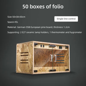 Terrario Gabbia Recinto Relaxlines per Rettili e Piccoli Animali, Terrario Foresta Pluviale in Vetro per Rettili - Product Image 4