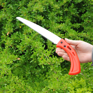 Old Friend Hand Saw 240mm Stainless Steel Blade Red Handle Garden Pruning Tool - Product Image 1