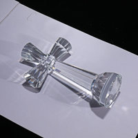Vente directe d'usine, personnalisation sur mesure, gravure de croix en cristal avec base