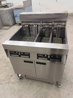 Nouvelle friteuse électrique commerciale en acier inoxydable de haute qualité pour restaurant de restauration rapide KFC, 2x28L, haute sécurité