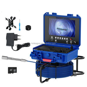 30M Meter Counter DVR Drenaje Tubería de alcantarillado Inspección Video Endoscopio Cámara Boroscopio Cámara con y 512HZ Autonivelante - Product Image 1