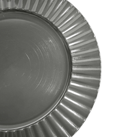 Assiettes de présentation en plastique PP de luxe durables, marque WOJU, motif personnalisé pour mariage, plat à poisson, pour la maison, les fêtes, les événements et les hôtels
