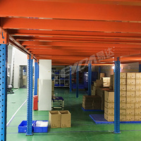 Plateformes de mezzanine en acier robuste pour rayonnages traversants OEM, capacité de charge 1000 kg/m², pour usine, atelier, bureau